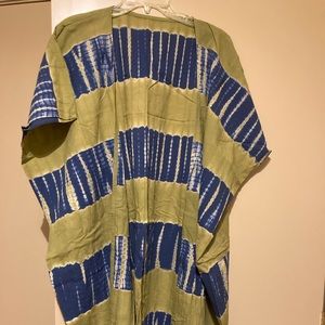 Tie dye kimono/cover up EUC